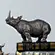 XUBANG Handmade Resin Rhinoceros Statue
